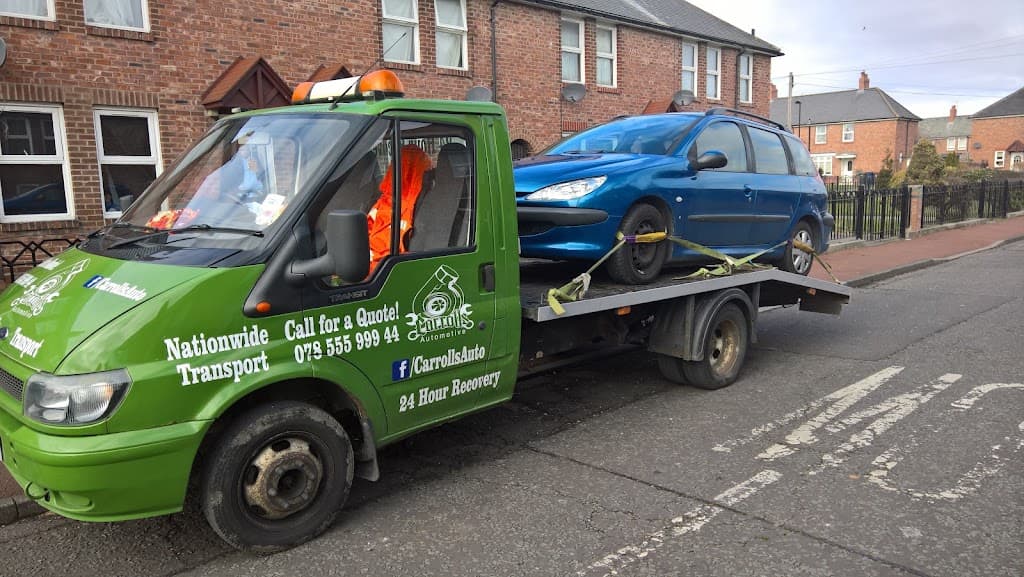 Breakdown Recovery Newcastle Sunderland | Carrolls Automotive | UK Vehicle Transport | Car Van Recovery | Accident Recovery